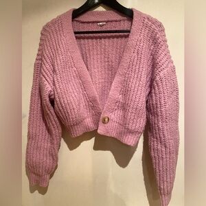 GARAGE Cropped Cardigan